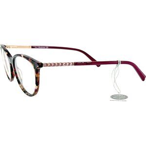 Swarovski SK5396 Womens Plastic Eyeglass Frame 55B Coloured Havana 52-15